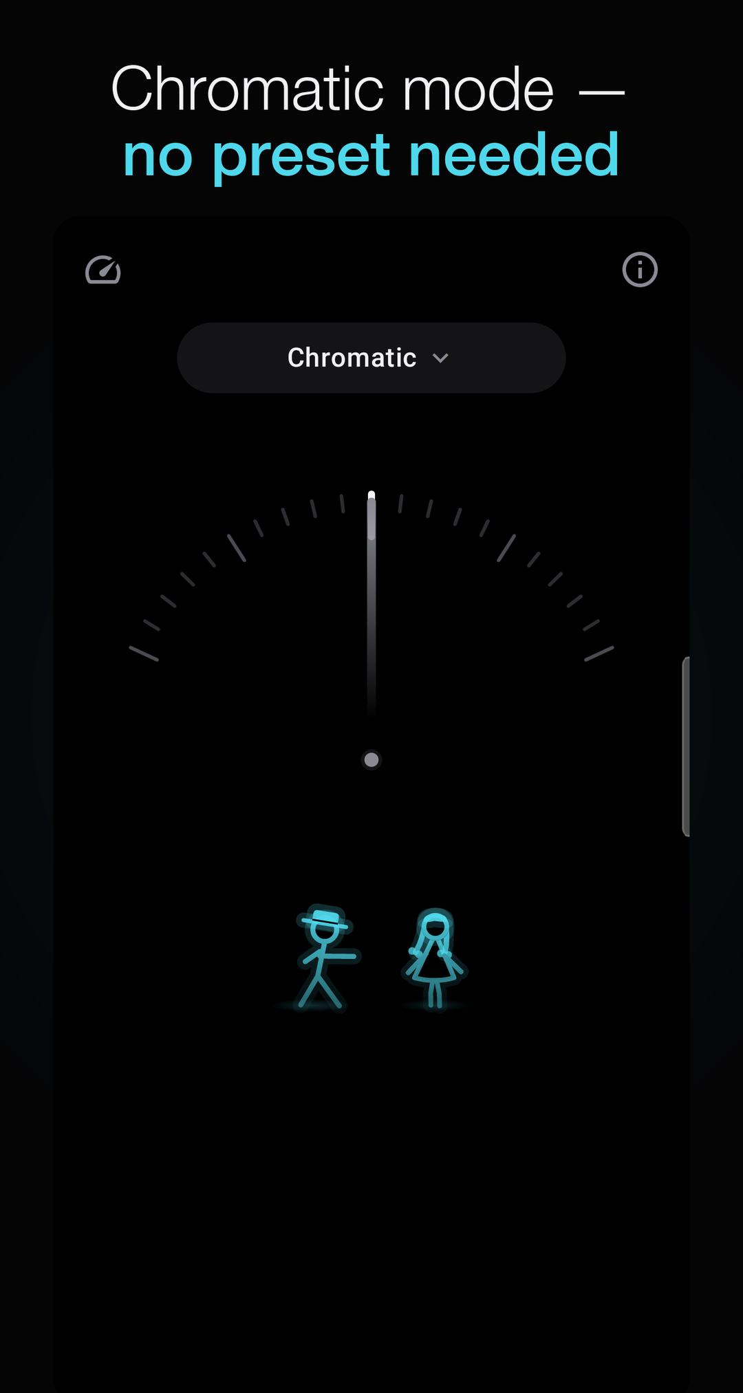 Chromatic mode, for any note without picking a preset
